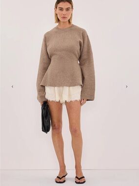DISSH Lanie Choc Long Sleeve Knit Top